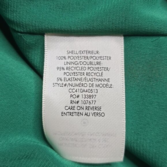 1060 NWT ALICE + OLIVIA CORINE MINI DRESS SZ MED FOREST GREEN - Picture 5 of 6